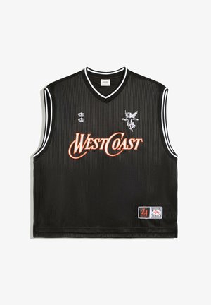 Bershka, WEST COAST WORKER - VEST - Top - black