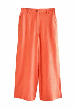 PETITE FIT - SMART FRONT WIDE LEG  - Bukser - coral pink