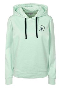 U.S. Polo Assn. Mikina s kapucí - light green
