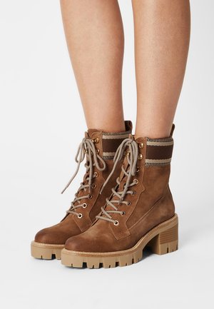 Tamaris Botines con plataforma - camel