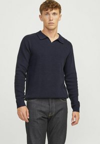 Jack & Jones PREMIUM EINFARBIG - Ilgarankovis viršutinės dalies drabužis - night sky
