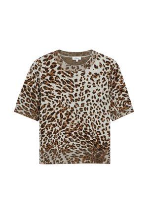 s.Oliver, STRICKPULLOVER - T-Shirt print - creme