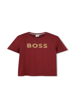 SHORT SLEEVES - Camiseta estampada - garnet