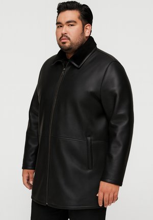 APPOLLO SHEARLING LAMMY - Short coat - black