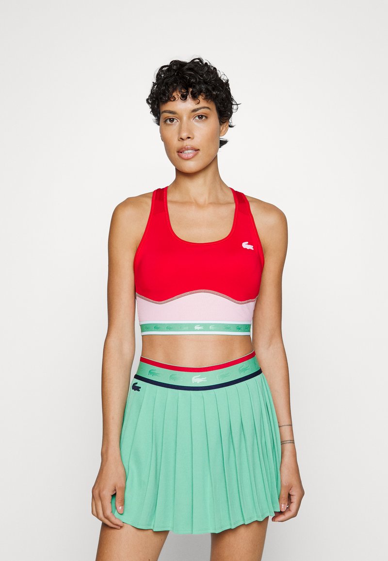 Lacoste Sport TENNIS SKIRT Sportovní sukně clover green/navy blue