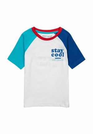 SHORT SLEEVE - Lihtne T-särk - white / blue / green