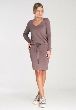 Jerseykleid - brown