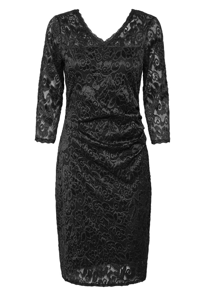 Kaffe Cocktailjurk gemêleerd zwart