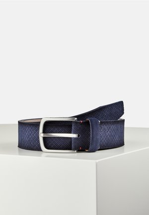 LERROS MIT LOCHPRÄGUNG - Belt - blue