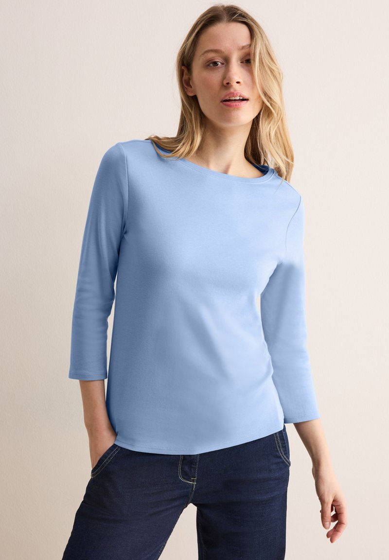 Cecil UNIFARBE - Langærmet T-shirt - blau