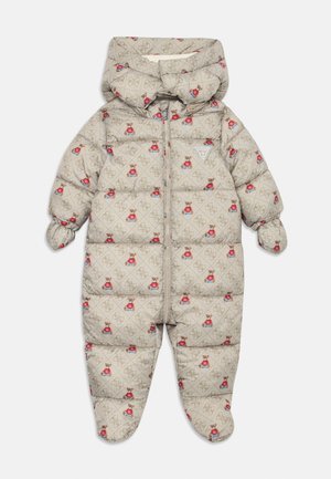 BABY HOODED PADDED OVERALL UNISEX - Costum de schi - rustic beige