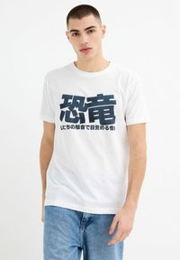 INSIDE DRAGÓN - Camiseta estampada - blanco