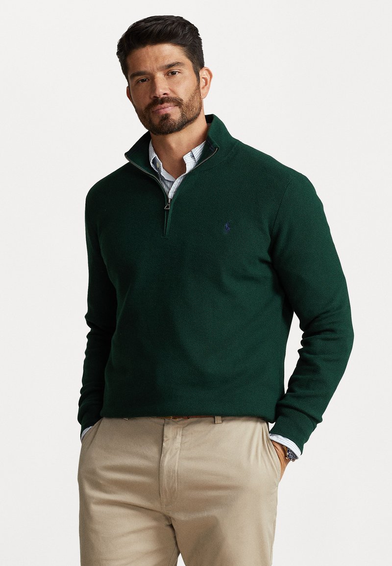 Polo Ralph Lauren Big & Tall QUARTER-ZIP JUMPER - Trui - moss agate