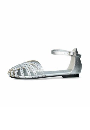 Ballerine con cinturino - argento