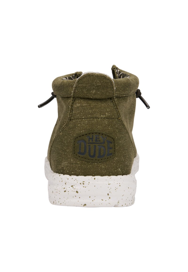 Hey Dude Olive Canvas Boots with White Speckled Sole heydude-womens-reyes-heathered  main image 2