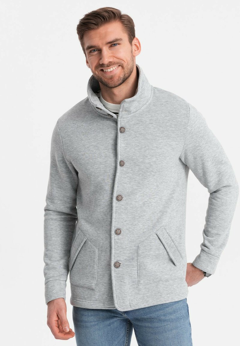 Ombre CASUAL - Felpa con zip - grey melange