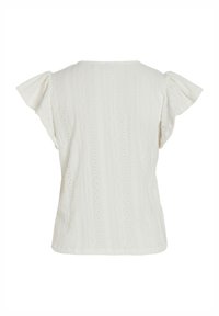 VILA VILINDA V NECK - Bluse - cloud dancer
