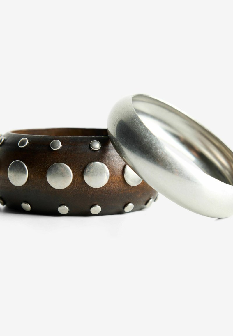 Bershka 2-PACK Bracciale silver-coloured/argentato