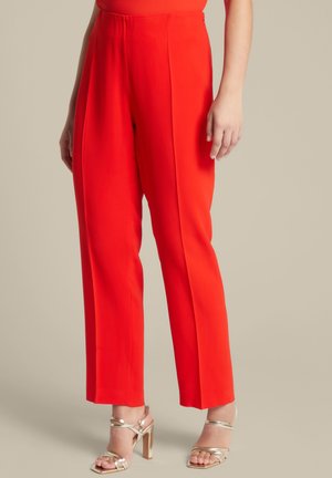 DALLA LINEA SLIM - Pantalones - rosso