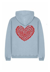 CORAZON BACK EMBROIDERY UNISEX VINTAGE  - Kapucni - light blue