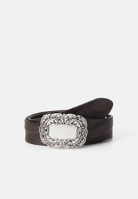 LEATHER BUCKLE - Klassiske belter - darkbrown