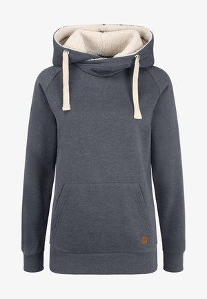 Hallhalli hallidega, mille sees on pehme kreemivärvi fliis. Omab känguru-taskut, paelu ja ribakoes varrukaid ning ääri.