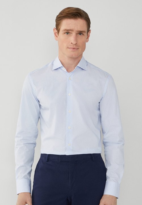 Hackett London Chemise Mince à Rayures Benagala Bleue