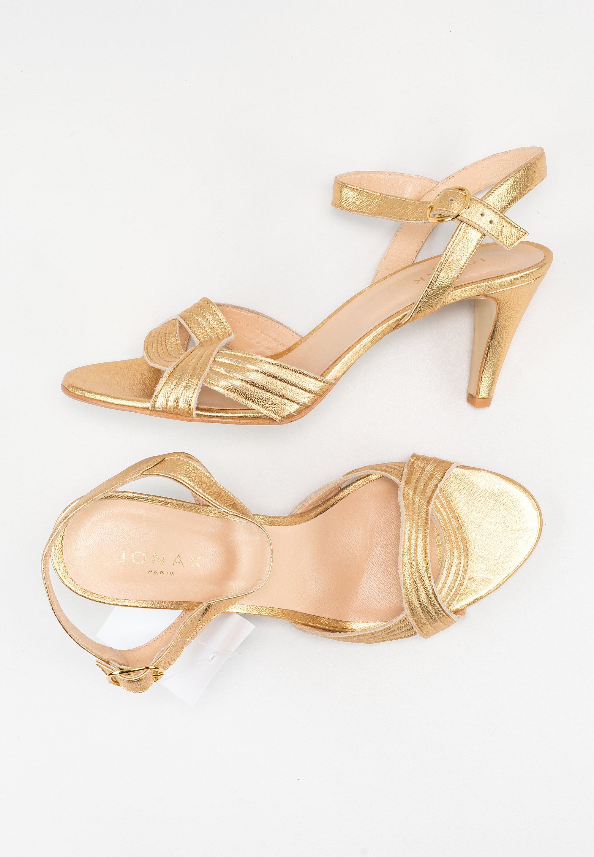 Talon Escarpins DorÃ©s Jonak JONAK Escarpins Cuir Doré, Taille 38