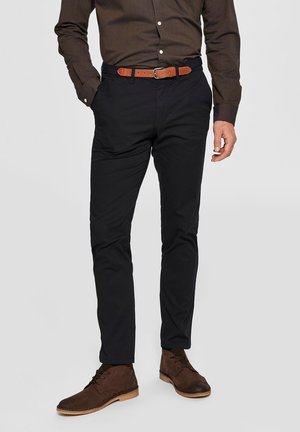 SLHYARD SLIM FIT - Pantalones chinos - black