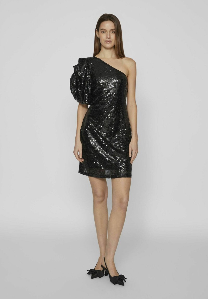 VILA PAILLETTEN - Vestido de cóctel - black