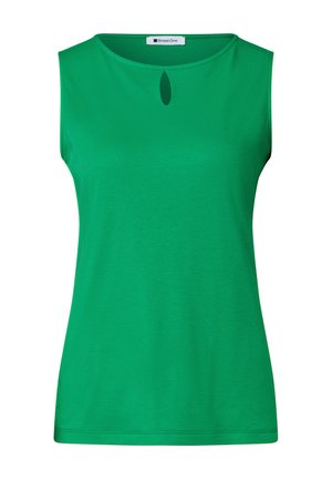 Street One, TOP MIT RUNDHALS UND CUT-OUT-DETAIL - Top - ever green