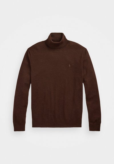 Polo Ralph Lauren WASHABLE WOOL ROLL NECK JUMPER - Trui - burnt brown melange