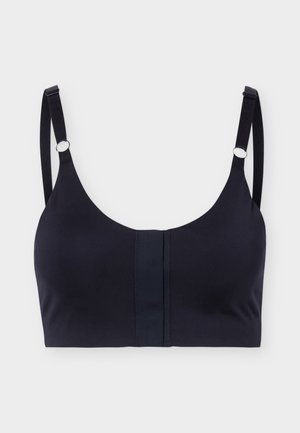 Even&Odd active, ADAPTIVE MEDIUM SUPPORT SPORTS BRA WITH FRONT OPENING - Sports-BH'er med medium støtte - black