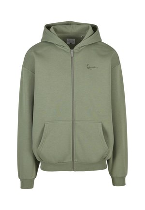 Karl Kani, SMALL SIGNATURE ESSENTIAL OS ZIP HOODIE - Mikina so zipsom - green