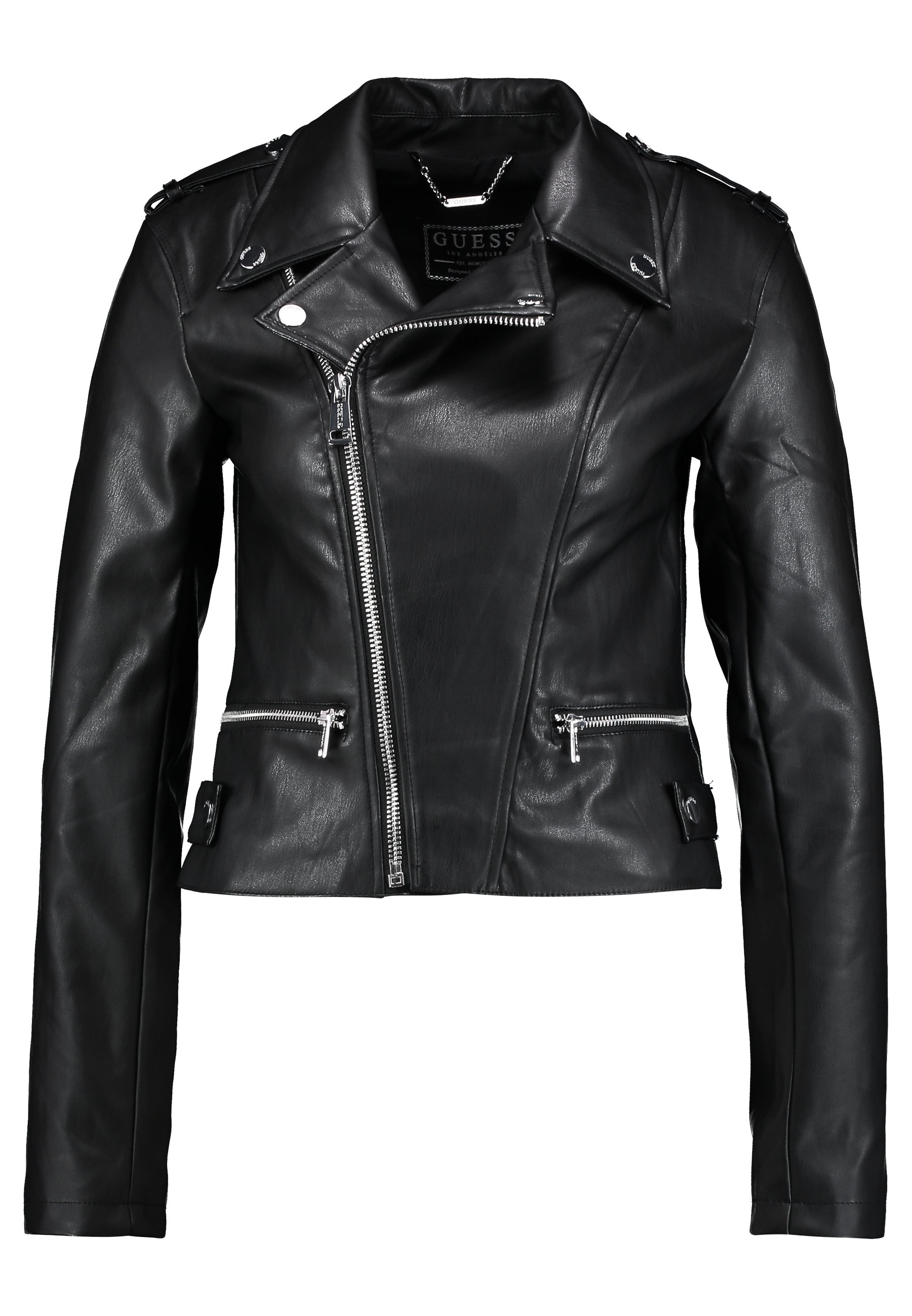 guess faux leather jacket