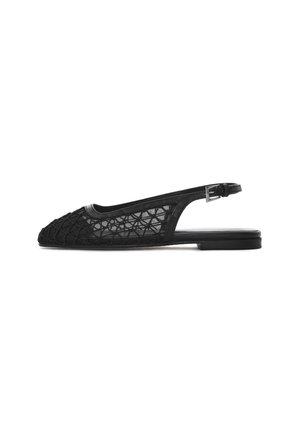 Slingback ballet pumps - black