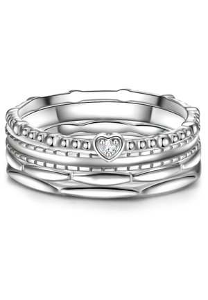 4ER SET - Ring - silberfarben