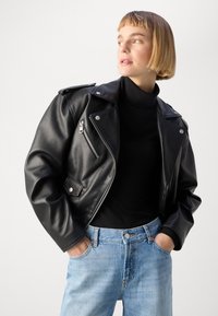 Marc O'Polo TURTLE NECK - Top dugih rukava - black
