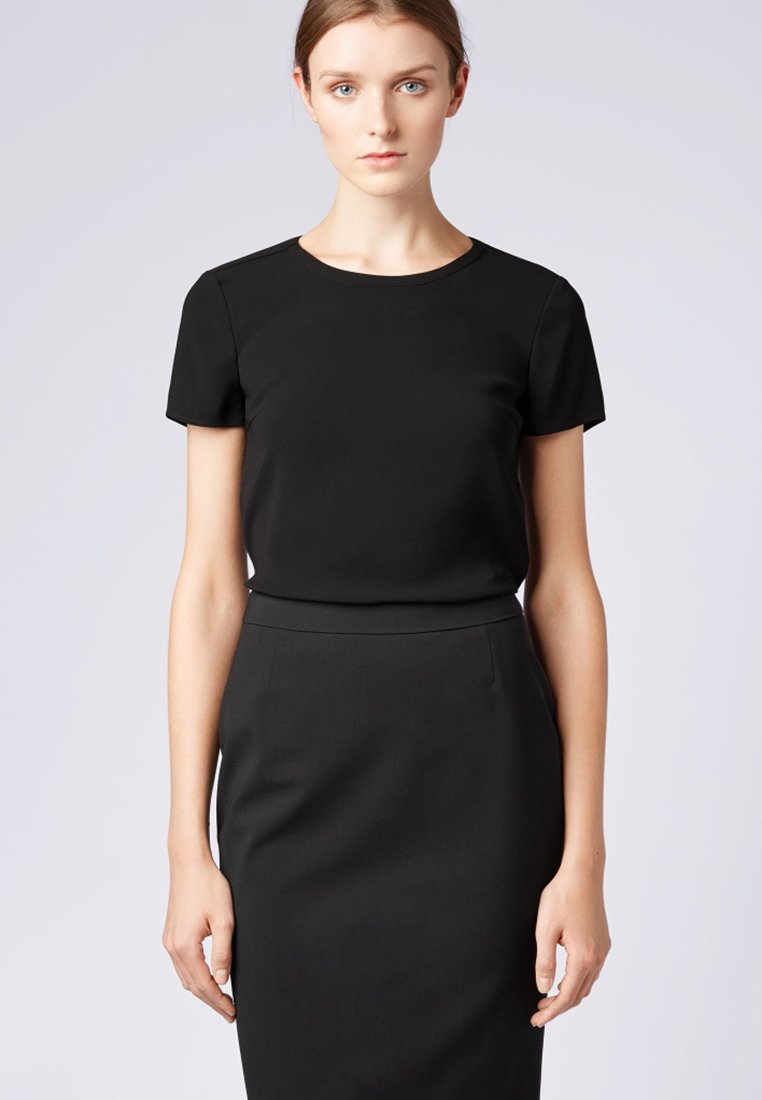 Damen T-Shirts | BOSS ILYNA Bluse black/schwarz - VK38611 Damen T-Shirts | BOSS ILYNA Bluse black/schwarz - VK38611
