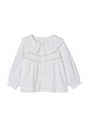 MIT STICKEREI - Blouse - weiß
