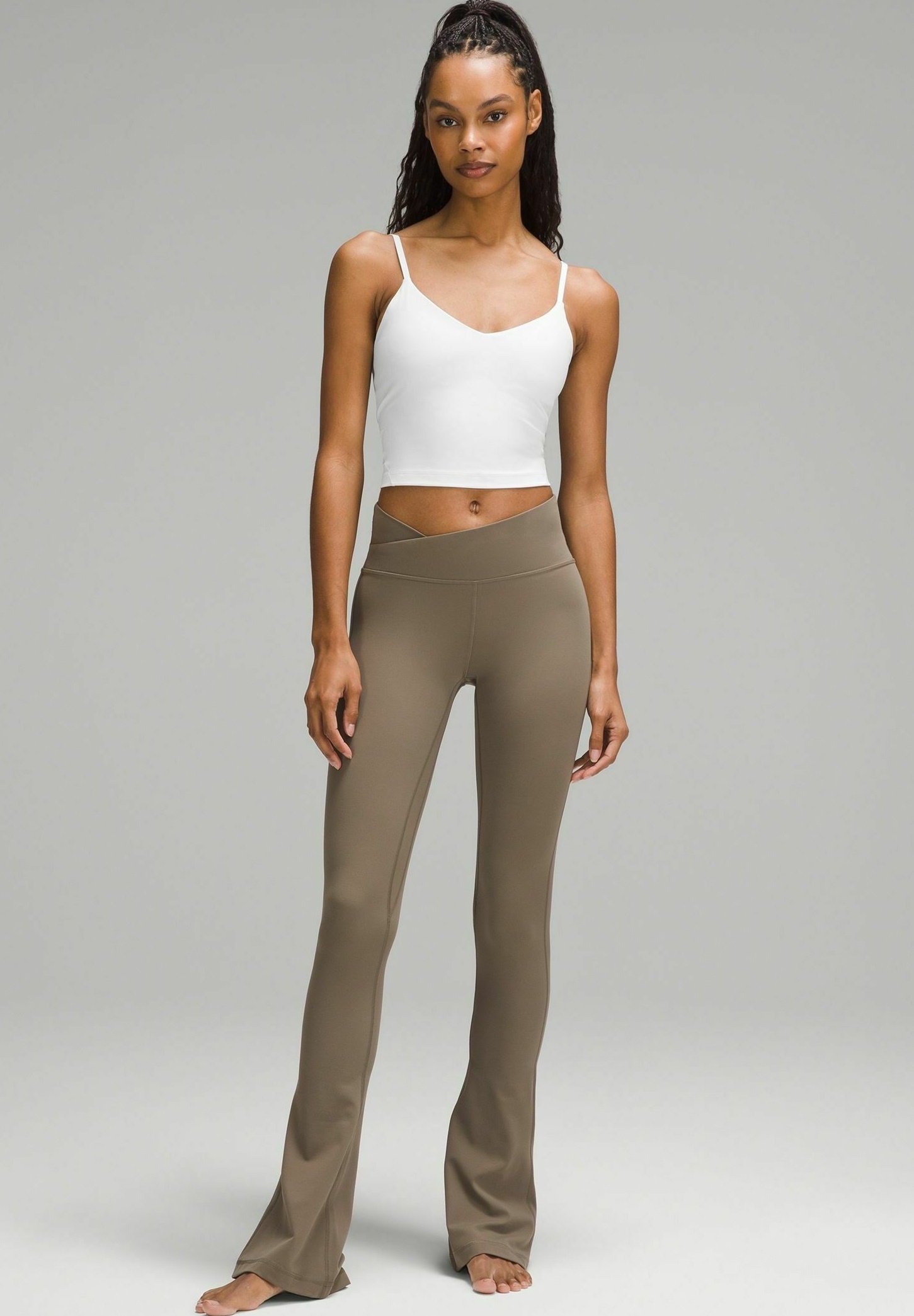 lululemon ALIGN™ CROPPED CAMI A/B CUP - Top - white - Zalando