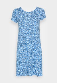 ONLBERA BACK LACE UP DRESS - Robe en jersey - strong blue/white