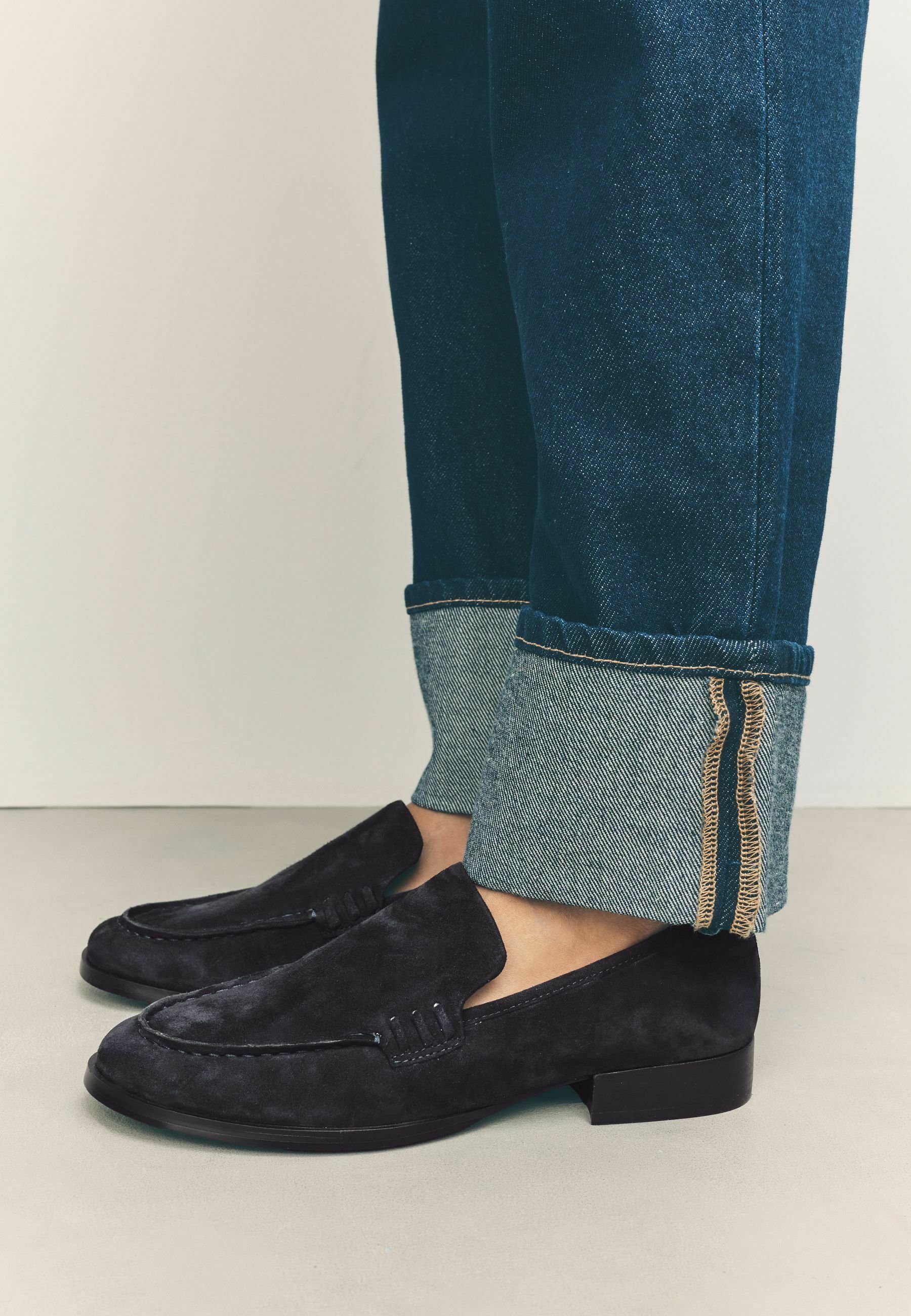  SLIPPER NAVY SUEDE-US11（29.0） Next Slipper - navy/blau - Zalando