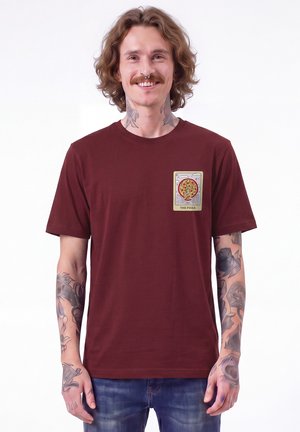 watapparel, TAROT THE PIZZA UNISEX - T-Shirt print - burgundy