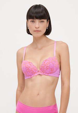 Ann Summers PLANET TWO TONE PADDED PLUNGE - Reggiseno push-up - mid pink