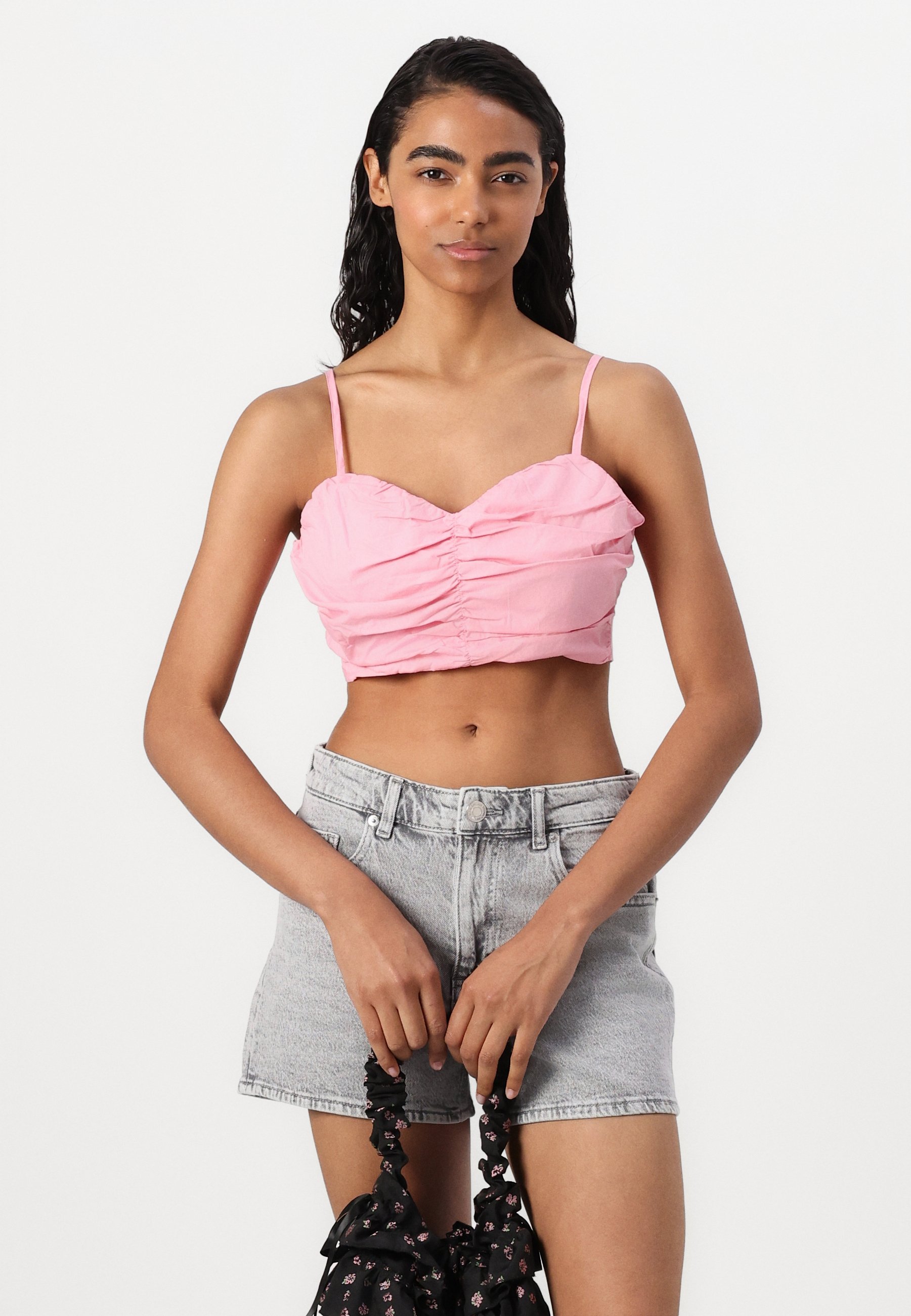 Glamorous RUCHED STRAPPY CROP - Top - bubblegum pink/pink - Zalando.ch
