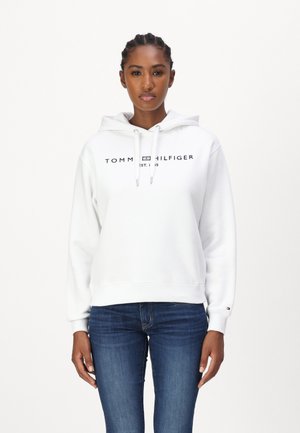 Tommy Hilfiger MDRN REG CORP LOGO  - Felpa con cappuccio - optic white