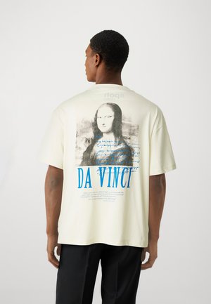 Jack & Jones T-Shirt Art Comics Tee Surf The Web Blu - 100% Cotone Girocollo Per Uomo