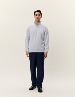HOOK HALF-ZIP - Sudadera - gray dawn blue