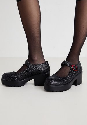 TIRA GLITTER MARY JANES COLUMBIA SOLO EDITION - Platform heels - black